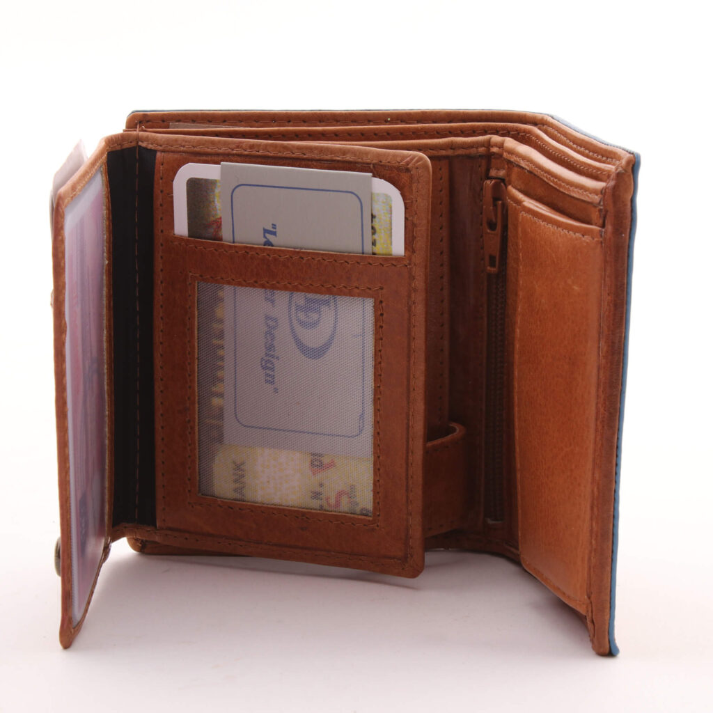 SATIN GAZ Billfold portemonnee heren klein